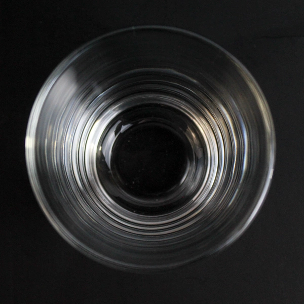 Set of 4 Clear Glass Whiskey Glasses 3" Tall Tumblers