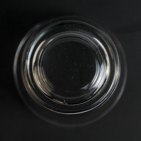 Set of 4 Clear Glass Whiskey Glasses 3" Tall Tumblers