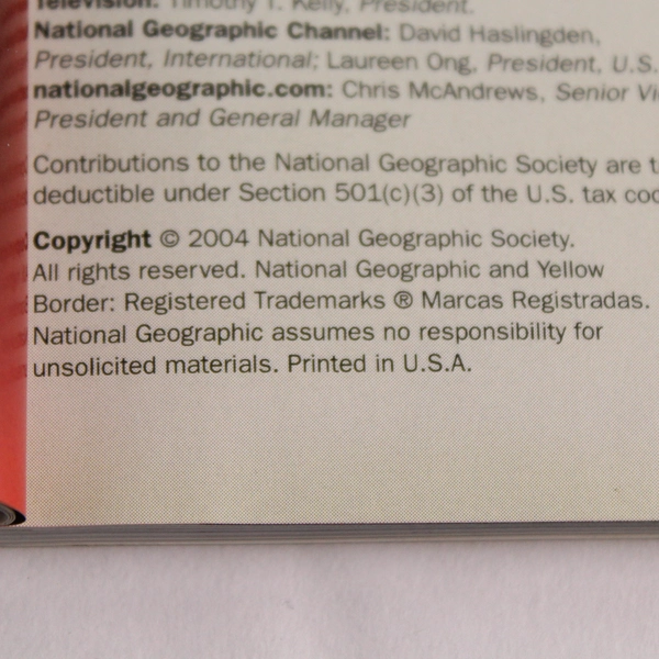 Vintage National Geographic Magazine April 2004 Chasing Tornadoes Ex Libris