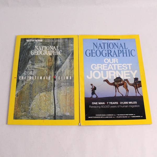 Lot of 2 National Geographic Magazines December 2013 February 2019