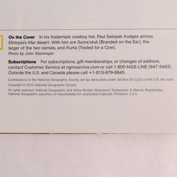 Lot of 2 National Geographic Magazines December 2013 February 2019