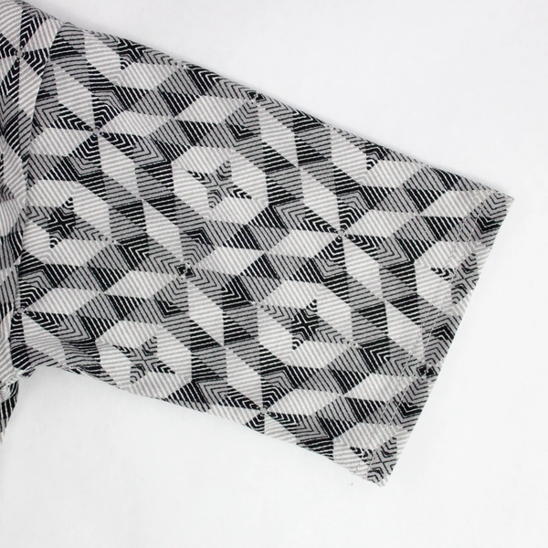 NWT LuLaRoe Gray Patterned Irma T-Shirt Tunic Women's Size Small