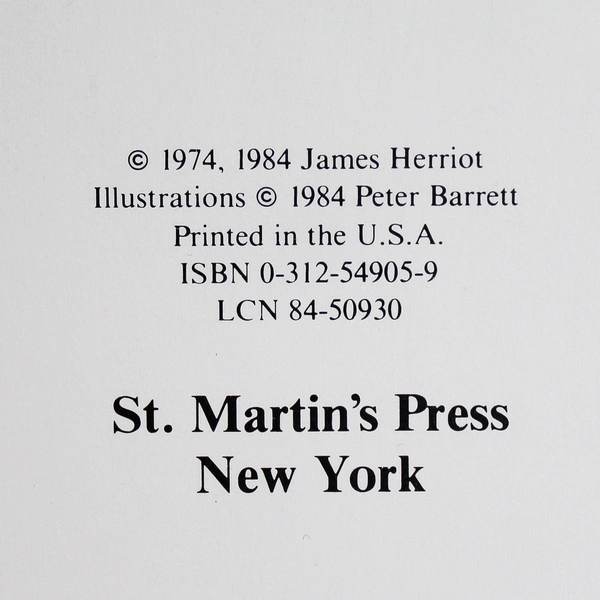 Moses the Kitten by James Herriot 1984 St. Martin's Press Hardcover 