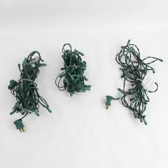 Lot of 3 Green String Warm White Christmas Lights Decor TS-B2