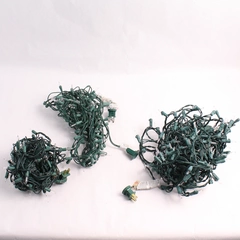 Lot of 3 Green String Warm White Christmas Lights Decor TS-66
