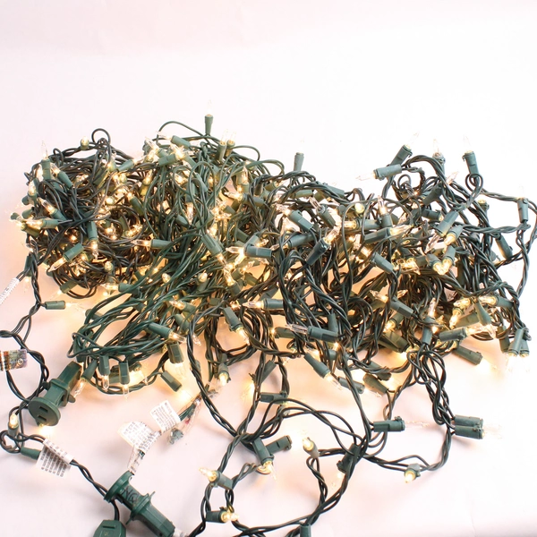 Lot of 3 Green String Warm White Christmas Lights Decor TS-66
