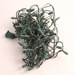 Green String Warm White Christmas Lights Decor TS-3 100 Bulbs