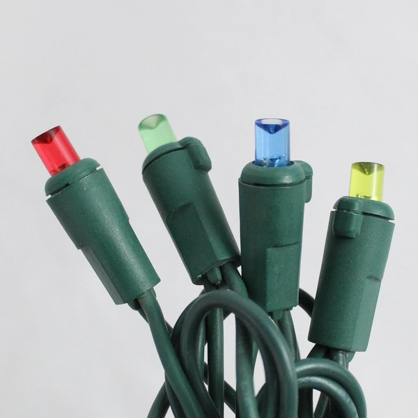 Lot of 2 Green String Warm White Christmas Lights Decor 1 YLECL 1YL-CK1