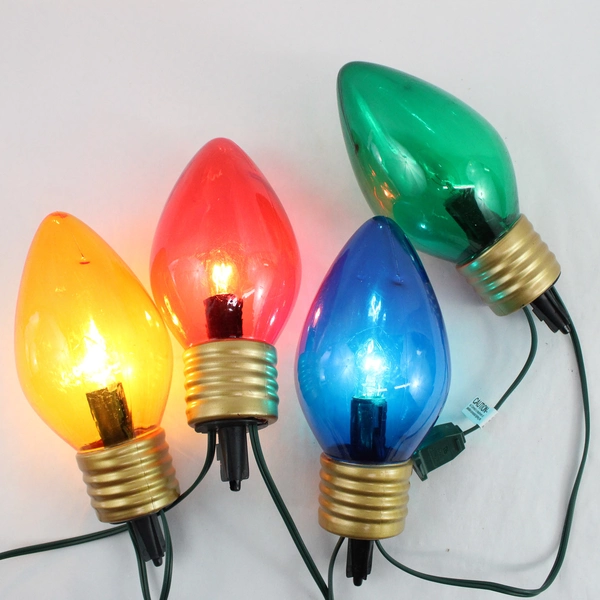 Green String Multi Color Christmas Lights Decor Ting Shen TS-24 4 Bulbs