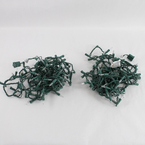 Lot of 2 Green String Bright White Christmas Lights Decor YL-RK2