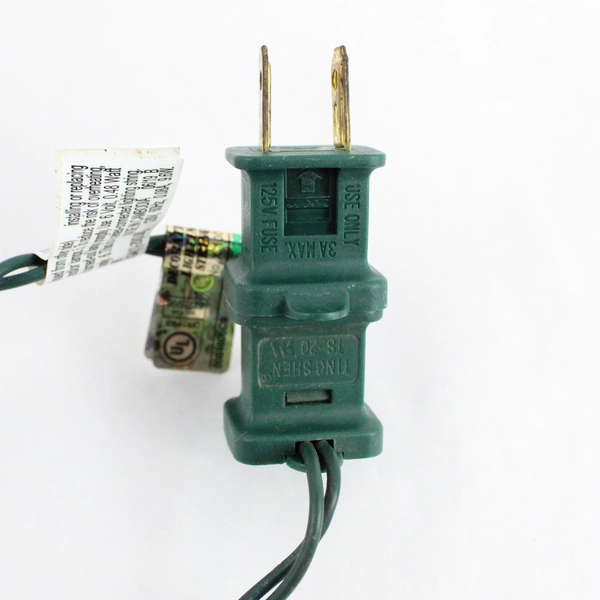 Lot of 2 Green String Warm White Christmas Lights Decor TS-20 20 Bulbs Each