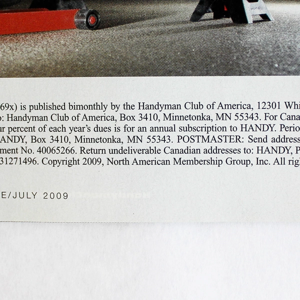 Handy The Handyman Club Of America Magazine June/July 2009