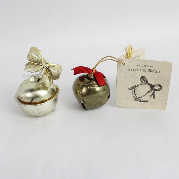 Lot Of 18 Assorted Color Metal Christmas Jingle Bells