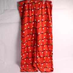 #followme Red Christmas Light Fleece Pajama Pants Women's Size 1X