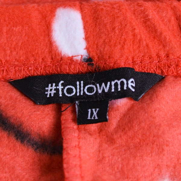 #followme Red Christmas Light Fleece Pajama Pants Women's Size 1X