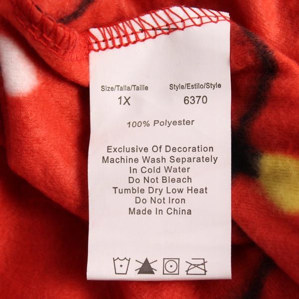 #followme Red Christmas Light Fleece Pajama Pants Women's Size 1X