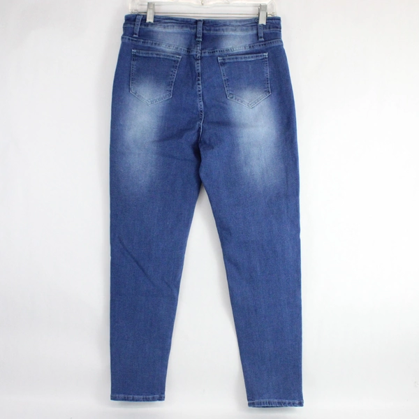 Jessica Jeans Stretch Blue Distressed Jeans Women's Size L