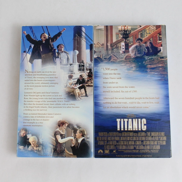 Titanic VHS 1998 2-Tape Set Leonardo DiCaprio Kate Winslet