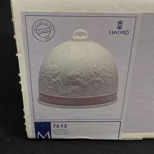 1990 LLADRO Collector's Society Spring Bell 7613 In Original Box Retired