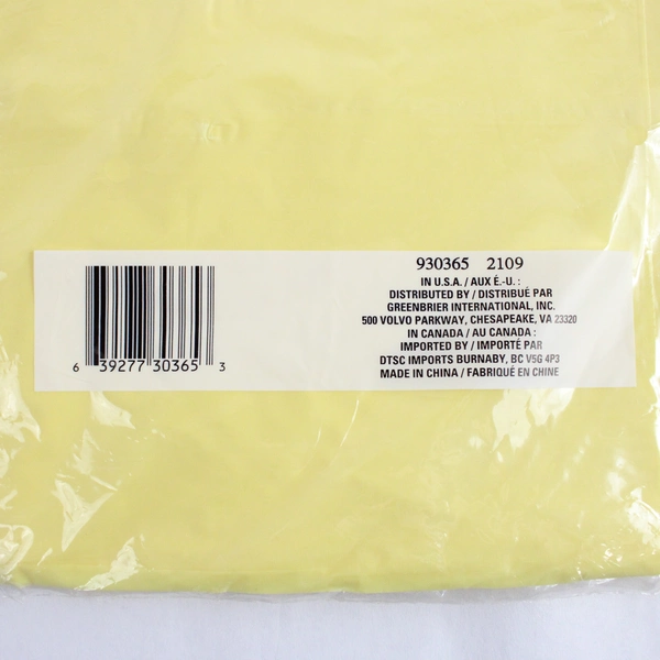 Set of 2 Greenbrier International Yellow Disposable Table Covers 54" x 108"