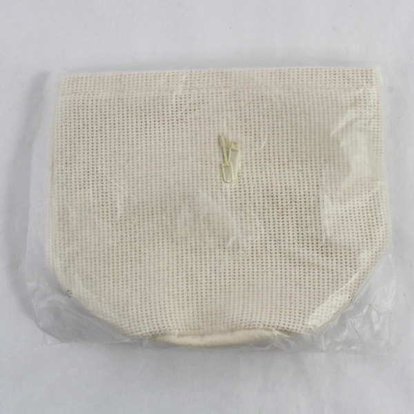 Beige Makeup Toiletries Travel Bag Zipper Closure