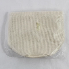 Beige Makeup Toiletries Travel Bag Zipper Closure