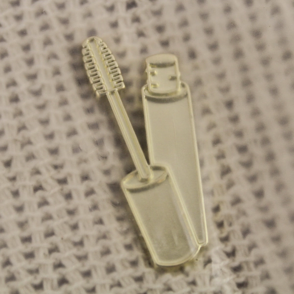 Beige Makeup Toiletries Travel Bag Zipper Closure