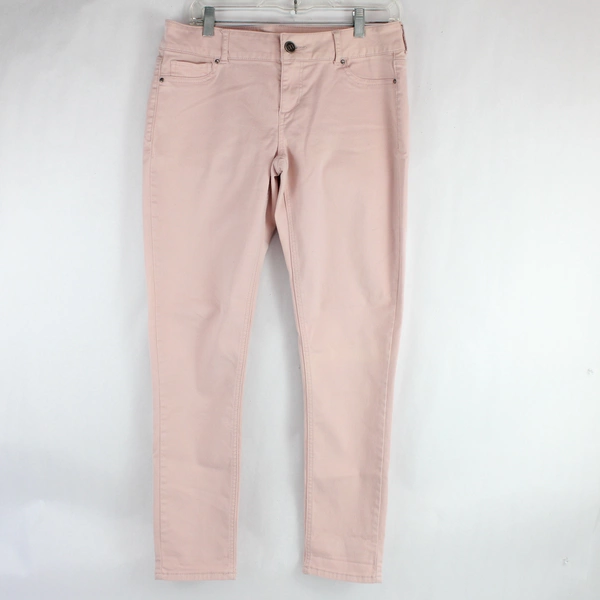 Maurices Women's Jeans Pants Light Pink Size Large Regular Skinny 