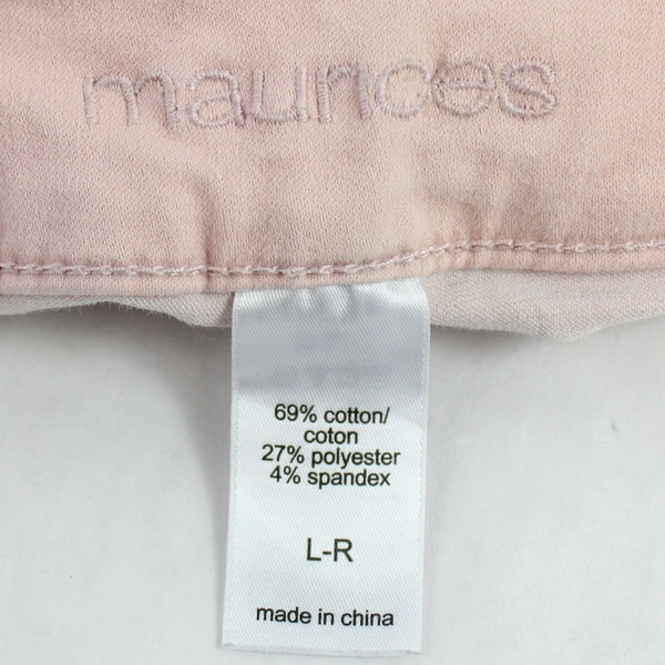 Maurices Women's Jeans Pants Light Pink Size Large Regular Skinny 