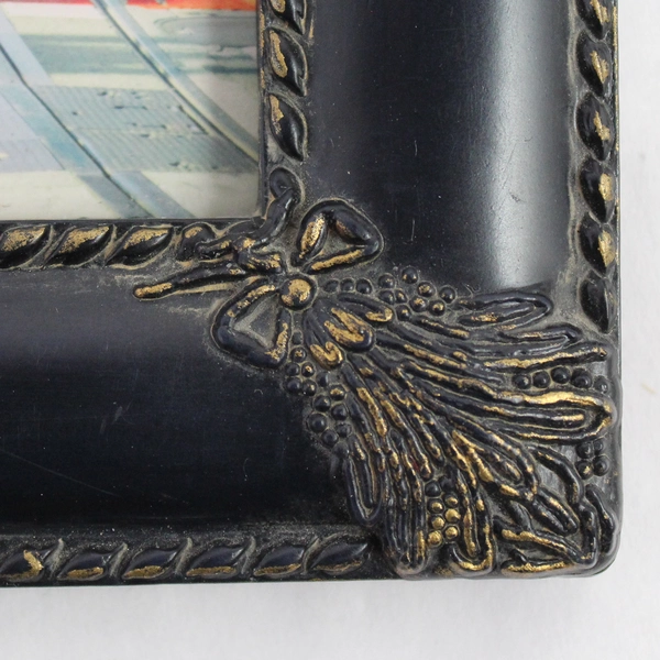 Black Wooden Framed Art Photograph 5 x 7 Home Decor Decorative Corners