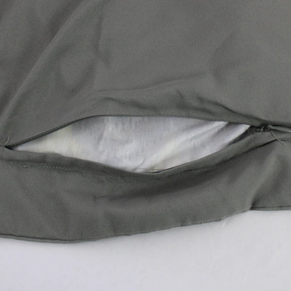 Set Of 2 Next Creations Pillow Shams Covers 25.5"x25.5" Gray Yellow Zip Closure