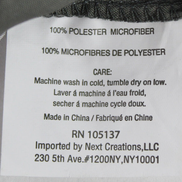 Set Of 2 Next Creations Pillow Shams Covers 25.5"x25.5" Gray Yellow Zip Closure