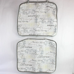 Set Of 2 Next Creations Pillow Shams Covers 20" x 26" Latin Names For Flowers