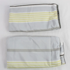 Set Of 2 Multicolor Striped Pillow Shams Covers 20" x 26" Home Decor