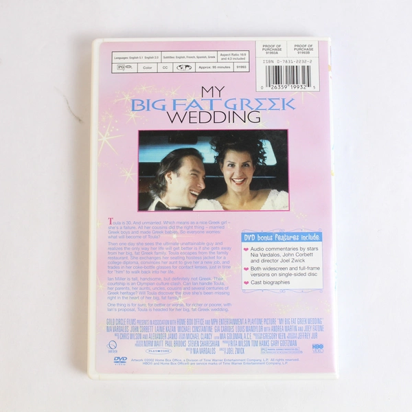 My Big Fat Greek Wedding 2002 DVD Nia Vardalos John Corbett