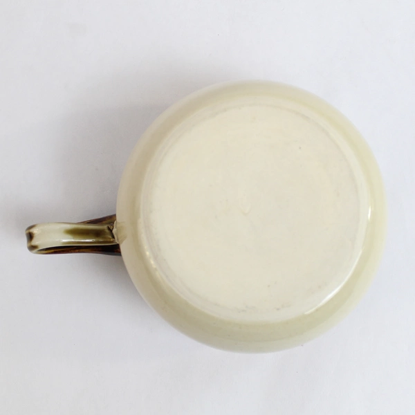 Lot of 3 Stoneware Glazed Brown Green Beige Soup Mugs Bowls Varying Sizes