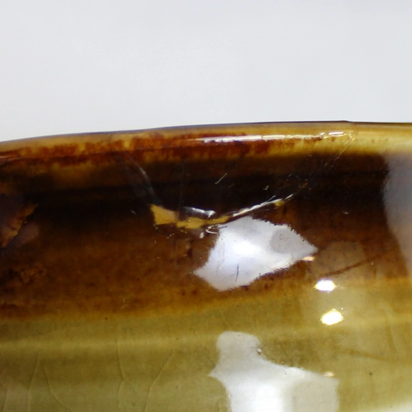 Lot of 3 Stoneware Glazed Brown Green Beige Soup Mugs Bowls Varying Sizes