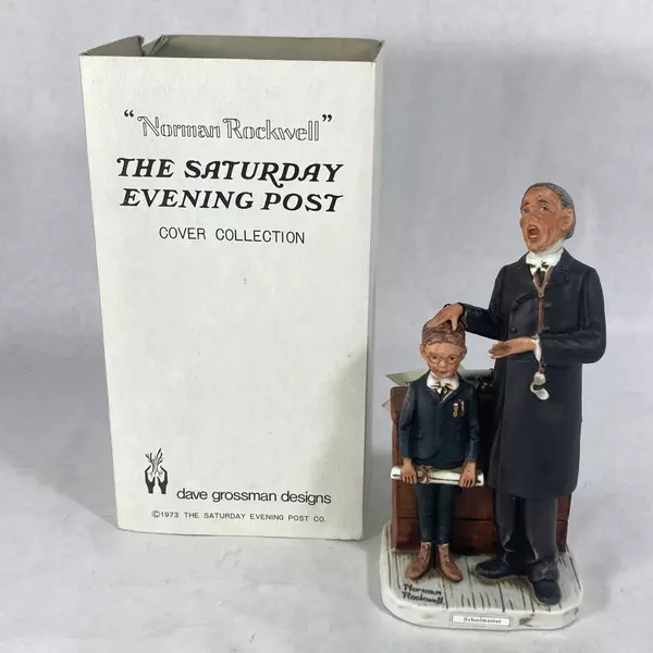 1973 Norman Rockwell Saturday Evening Post Cover Collection Schoolmaster NR10