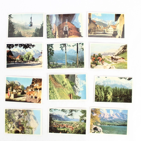 Set of 12 Vintage Hans Huber Garmisch-Partenkirchen Photographs Huber-Serie 30