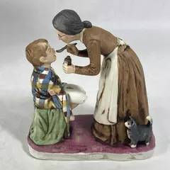 1975 Norman Rockwell Saturday Evening Post Cover Coll. Take Your Medicine NR 18