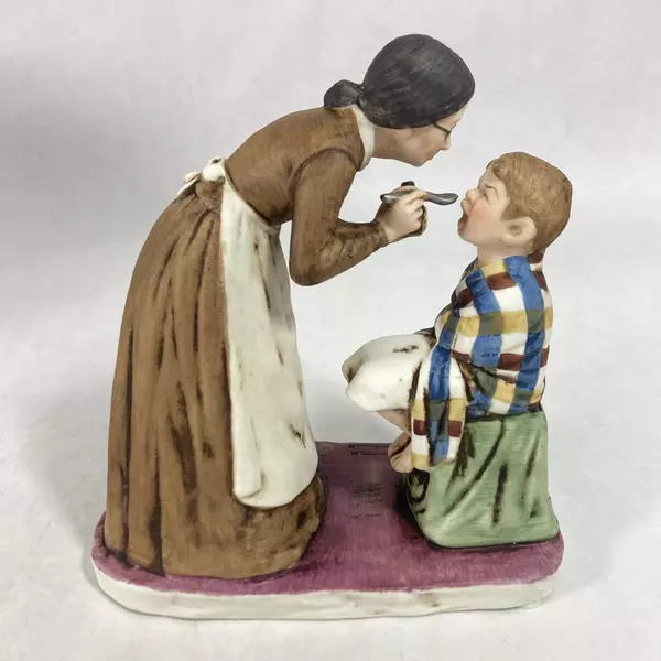 1975 Norman Rockwell Saturday Evening Post Cover Coll. Take Your Medicine NR 18