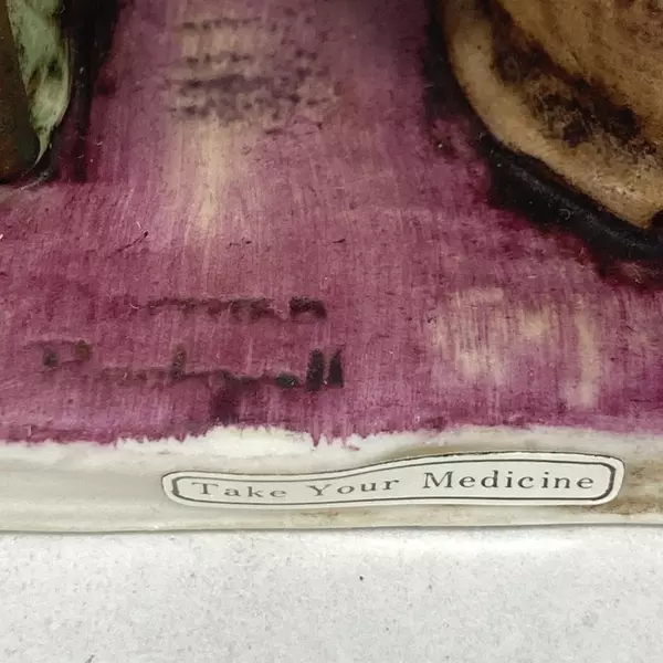 1975 Norman Rockwell Saturday Evening Post Cover Coll. Take Your Medicine NR 18