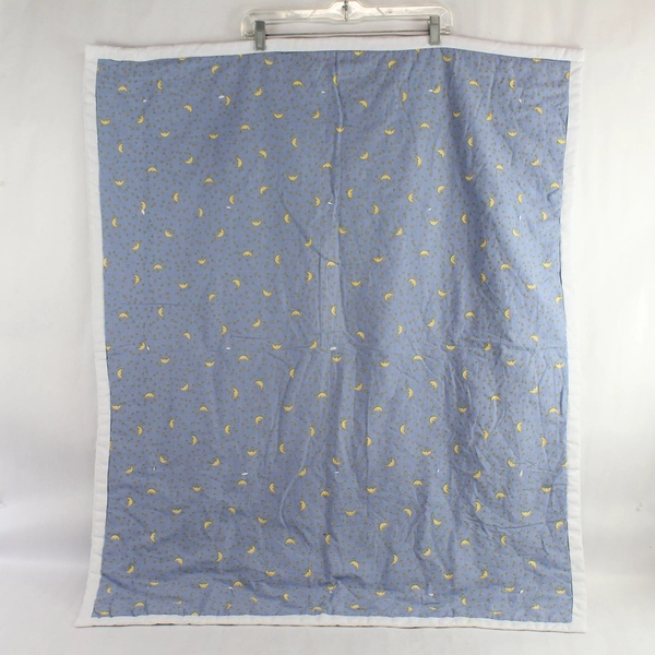 Vintage Handmade Baby Blanket Animal/Night Themed 33" x 39"
