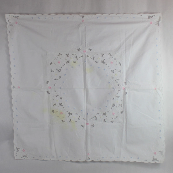 Lot Of 3 Fabric Pieces Fabric Cutters Quilting Crafting Embroidered Accents