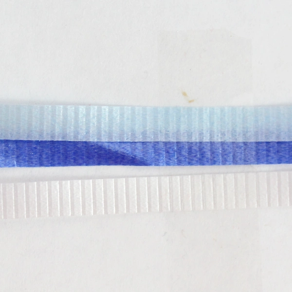 Lot of 4 Partially Used Blue and White Curling Ribbon Rolls