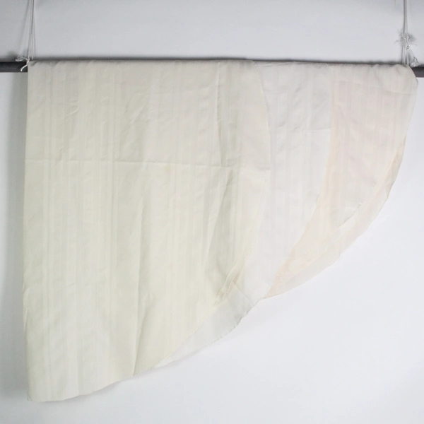 Lot of 3 Unbranded Round Ivory Tablecloths for Fabric Cutters and DIY Crafts 