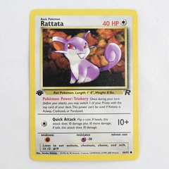 Vintage Rattata (Rat) Non-Holo Pokemon Trading Card 66/82 1998 Trickery Power