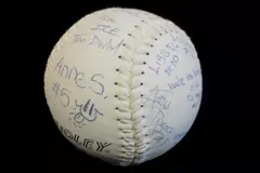 Vintage 1994 Dudley Autographed Softball Division Champions CFP-12 Cork Center