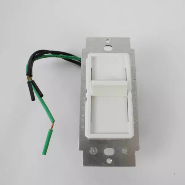 2 Leviton SureSlide Incandescent White Dimmer Slide Switches 600W 152-6621-M0W