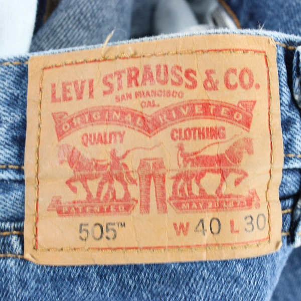 Levi's 505 Jeans Medium Wash Blue Men's Size 40 x 30 100% Cotton